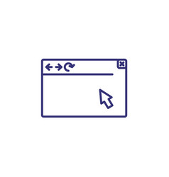 Web Browser Line Icon