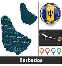 Map Of Barbados