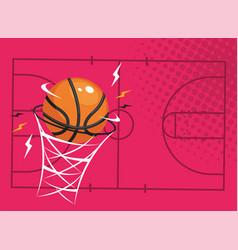 Basketball Point Pink Color