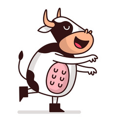 Cow Standing Cartoon