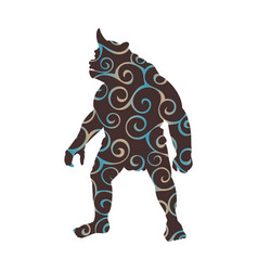 Cyclops Pattern Silhouette Monster Villain Fantasy