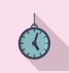 Hypnosis Pendulum Clock Icon Flat Style