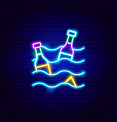 Ocean Pollution Neon Sign