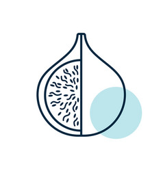 Fig Tropical Fruit Icon Graph Symbol For Food