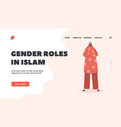 Gender Role In Islam Landing Page Template Muslim