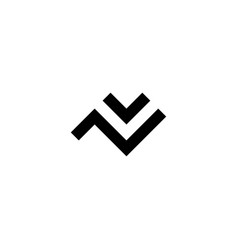 Letter V And N Square Simple Logo Symbol