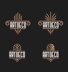 Art Deco Ornaments Logo Template