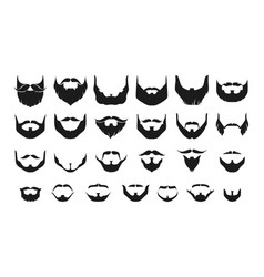 Beard Silhouette Different Types Of Black Mens