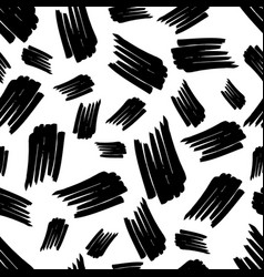 Seamless Pattern With Black Marker Scribbles