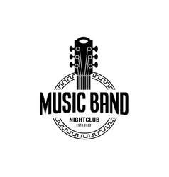 Classical Music And Band Logo Guitar Music Club