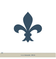 Fleur De Lis Icon Logo Template Design Eps 10