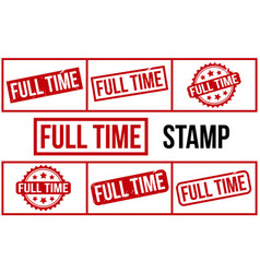 Full Time Rubber Stamp Set