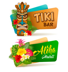 Aloha Tiki Bar Banners Set