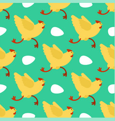 Chicken Running Pattern Seamless Run