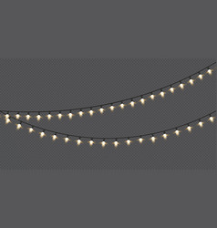 Christmas Lights Isolated Realistic Design