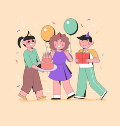 People Celebrating Birthday Party