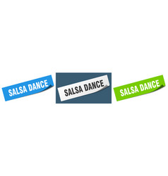 Salsa Dance Paper Peeler Sign Set Dance