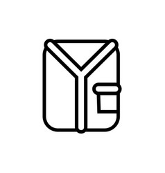 Shirt Folded Line Style Icon