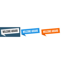 Welcome Aboard Banner Aboard Speech