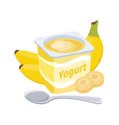 Banana Yogurt Plastic Cup Icon