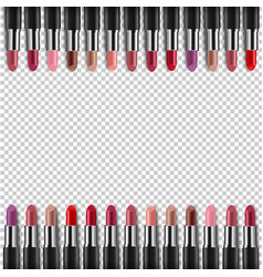 Color Lipsticks Border Transparent Background