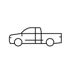 Truck Car Line Icon