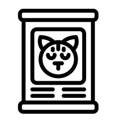 Cat Food Tin Icon Outline Pet Restaurant