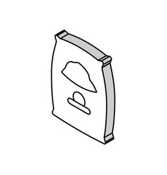 Cement Bag Isometric Icon