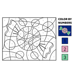 Sweet Color By Number Coloring Page Game