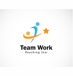 Team Work Logo Creative People Abstract Education