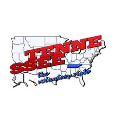 Tennessee State With Us State