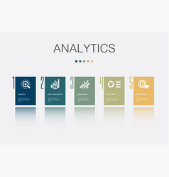 Analytics Data Visualization Linear Graph Info