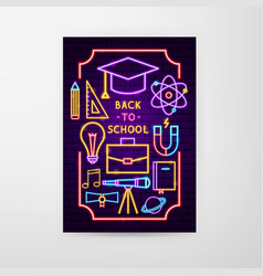 Back To School Neon Flyer