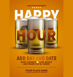 Happy Hour Party Poster Flyer Design