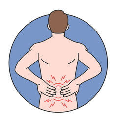 Man Holding His Back In Pain Lower