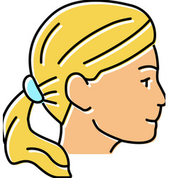 Blonde Hairstyle Color Icon