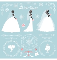 Wedding Bridal Shower Winter Decor Set