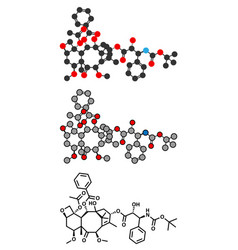 Cabazitaxel Cancer Drug Molecule Taxane