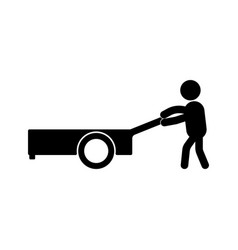 Icon Of A Person Pushing A Cart