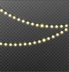 Christmas Lights Isolated Realistic Design