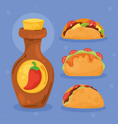 Four Mexican Food Icons