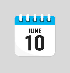 Icon Page Calendar Day - 10 June