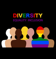 Inclusion And Diversity Silhouettes Of People