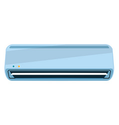 Blue Air Conitioner On A White Background