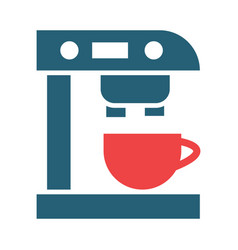 Coffee Maker Glyph Two Color Icons For Personal