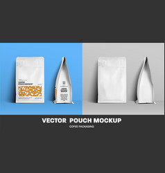 Mockup Of Coffee Pouch White Package With Modern