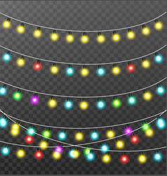 Christmas Lights Isolated Realistic Design