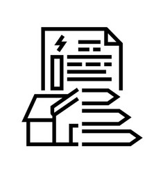 Energy Performance Certificate Line Icon