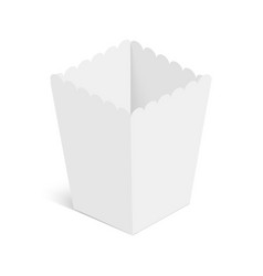 Paper Popcorn Box Mockup Isolated