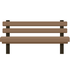 Settle Bench Icon Flat Isolated